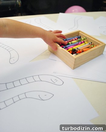 Worm-Themed Birthday Party Ideas and Decorations 18 Colorful kid drawings