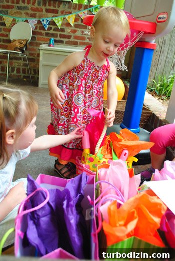 Worm-Themed Birthday Party Ideas and Decorations 27 Clara with wooden toy