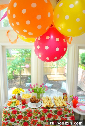 Worm-Themed Birthday Party Ideas and Decorations 4 Close up of party table