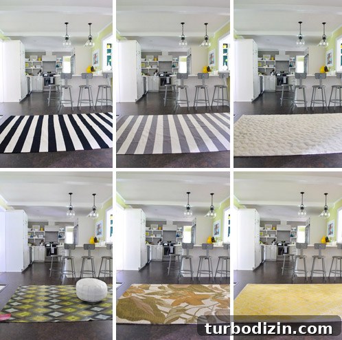 Kitchen rug fashion show