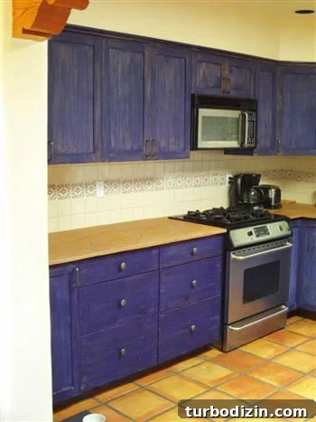 blue-cabinets-adobe-kitchen-color-consult blue cabinets before
