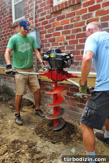 Auger drilling