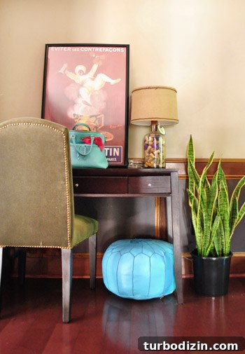 Living room vignette