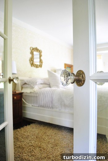 Breezy Bright House: Modern Coastal Home Tour 18 Bedroom with french doors