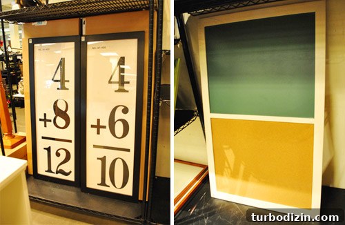 Window Shopping at PB Outlet and Mary Jo's: What to Expect 12 Math art and chalkboard corkboard