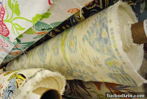 Window Shopping at PB Outlet and Mary Jo's: What to Expect 24 Bleached Kanjhali Peacock fabric