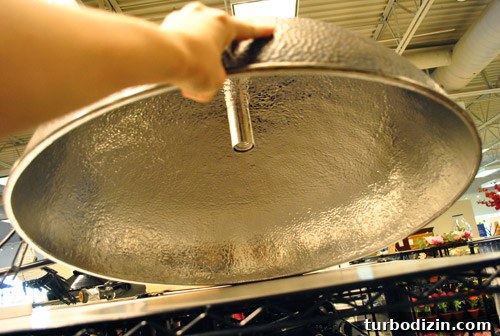Window Shopping at PB Outlet and Mary Jo's: What to Expect 9 Large hammered silver lamp