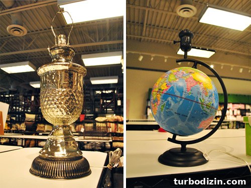 Window Shopping at PB Outlet and Mary Jo's: What to Expect 10 Mercury glass lamp and globe light