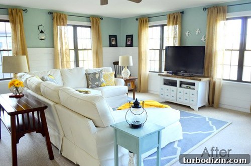 Wythe Blue Living Room Ideas: Styling with Benjamin Moore Paint 4 Installing wall planks