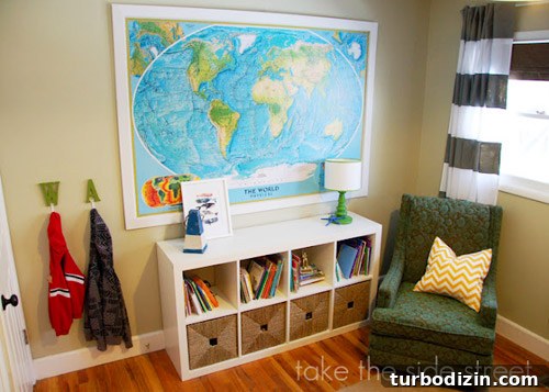 Blue-Themed Boys' Nursery Makeover with Built-In Bunk Beds 4 After photo of boys' room