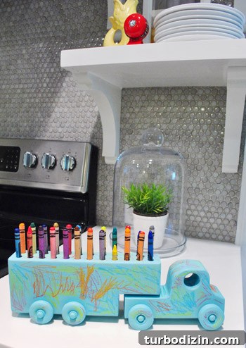Wooden Toy Truck with Built-In Crayon Storage 4 img 48549 3