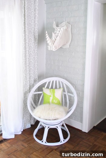 Revive an Old Egg Chair: Step-by-Step Painting Guide 10 Summer cushion setup