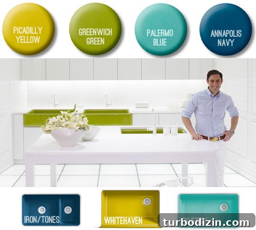 Color Splash Freebie: Bright Accents for Your Space 2 Jonathan Adler Kohler colorful sink