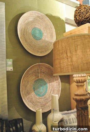 Beachfront Boutiques and Thrift Stores to Explore 24 Woven plates on the wall