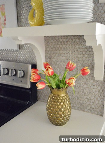 Affordable Tulip Arrangements: Creative Ideas for Spring 4 Tulips in a metal pineapple urn