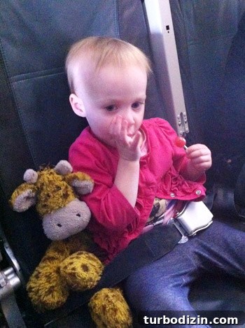 flying with toddler lollipop eating to help with ear popping