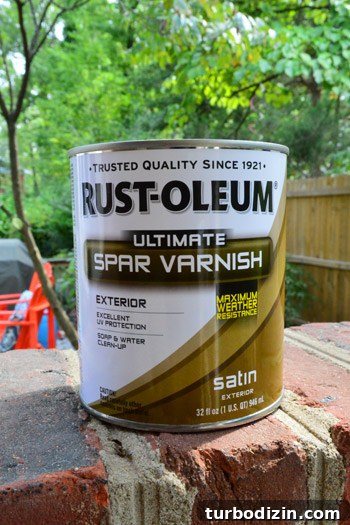 Protect Outdoor Furniture: Varnish vs. Teak Oil Guide 4 Can of exterior water-based varnish