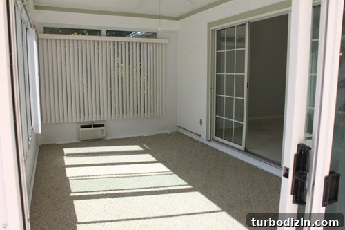 Sunroom Makeover: Wood-Look Tile Ideas by Jenna Sue 2 Sunroom before