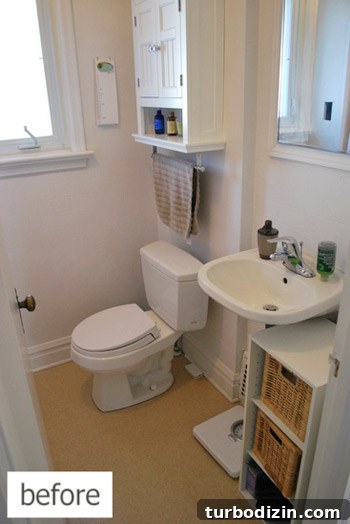 Teal Glass Tile Bathroom Refresh: Small Remodel Ideas and Tips 2 Bathroom before and after 1