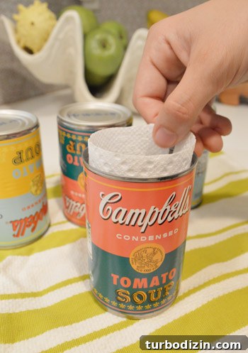 DIY Pop Art Pencil Cups from Soup Cans: Bright Craft Tutorial 5 img 51131 4