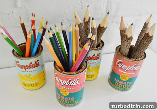 DIY Pop Art Pencil Cups from Soup Cans: Bright Craft Tutorial 8 img 51131 7