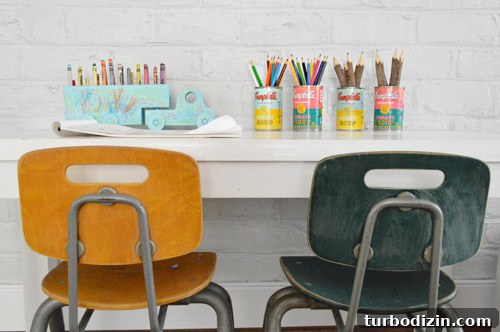 DIY Pop Art Pencil Cups from Soup Cans: Bright Craft Tutorial 9 img 51131 8