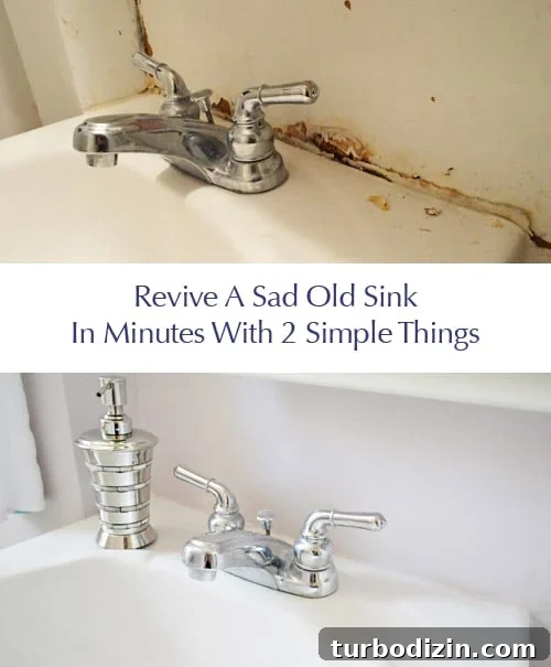 Budget-Friendly $170 Bathroom Remodel for Grandma 15 update-an-old-sink-with-caulk
