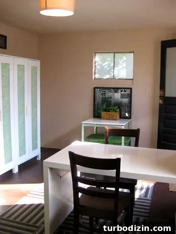 What We'd Do Differently If We Bought Our First House Again 18 Painted Basement With Wardrobe Storage And Desk