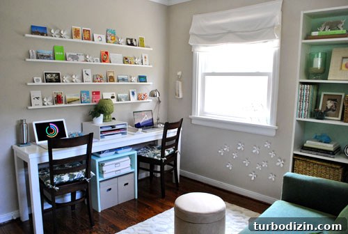 What We'd Do Differently If We Bought Our First House Again 10 Small Office Work Desk With Picture Rail Display Over Computers