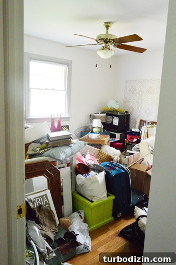 Tour the Playroom: Before-and-After Reveal and Design Tips 3 Playroom clutter vertical