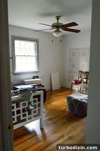 Tour the Playroom: Before-and-After Reveal and Design Tips 5 Playroom cleared a bit