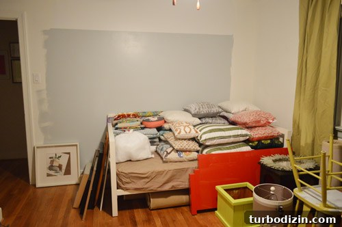 Tour the Playroom: Before-and-After Reveal and Design Tips 9 Daybed with pillows