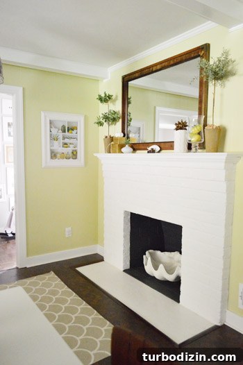 Charming Fall Decorating Ideas for Cozy Autumn Homes 3 Mantel detail with topiary