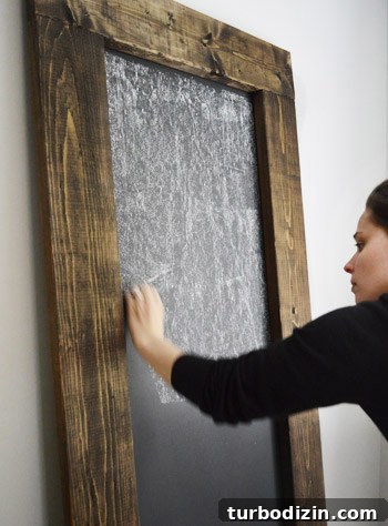 DIY Large Magnetic Chalkboard: Step-by-Step Guide for Home Projects 10 Conditioned chalkboard