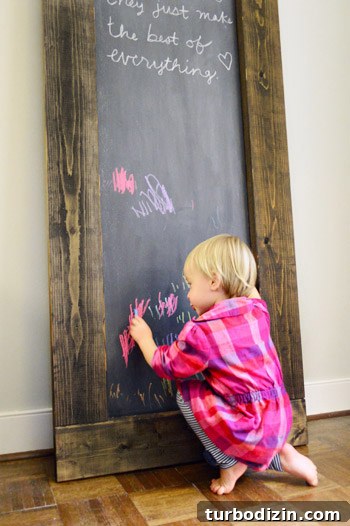 DIY Large Magnetic Chalkboard: Step-by-Step Guide for Home Projects 3 Chalkboard detail
