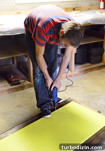 DIY Large Magnetic Chalkboard: Step-by-Step Guide for Home Projects 8 Painted back