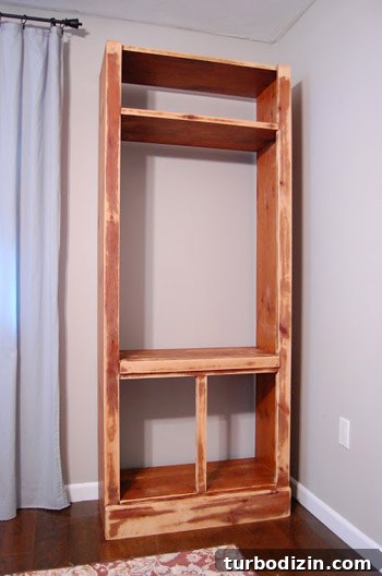 How to Convert Bookcases Into Built-Ins and Paint Them 3 Sanded bookcases