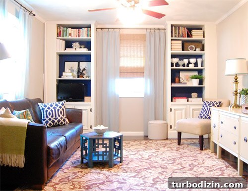 How to Convert Bookcases Into Built-Ins and Paint Them 5 Built-ins with trim and molding