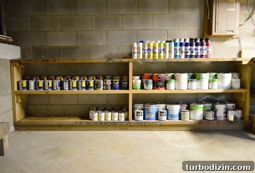 Basement Workshop Paint Storage and Pegboard Organization Guide 5 img 52889 4