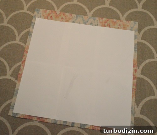 DIY Window Shade in 15 Minutes: Quick Step-by-Step Guide 5 paper template laid overtop fabric