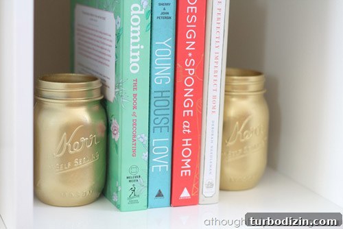 300+ DIY Book Projects and Craft Ideas You Can Make at Home 3 Gold recycled bookends