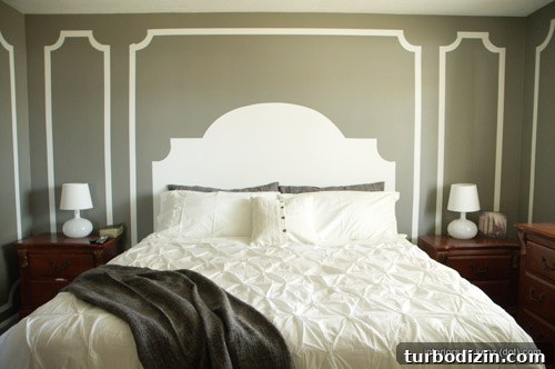 300+ DIY Book Projects and Craft Ideas You Can Make at Home 6 Painted headboard on the wall