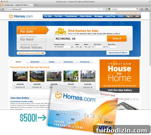 Free Home Finds: Featured Properties on the Homepage 2 Homes giveaway