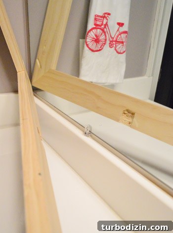Build a Stylish Wood Frame Around Your Bathroom Mirror 11 img 53866 10