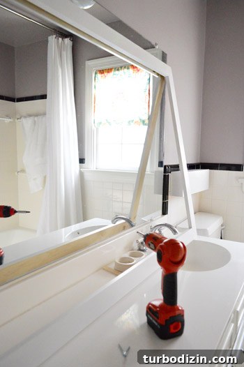 Build a Stylish Wood Frame Around Your Bathroom Mirror 13 img 53866 12