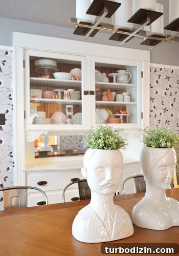 House Crashing: How to Finally Charm Your Home Guests 6 China cabinet with foxes