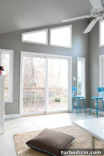 How to Paint Very High Vaulted Ceilings Safely and Efficiently 14 After first coats of paint