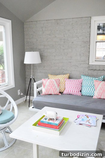 Sunroom after paint - cohesive look