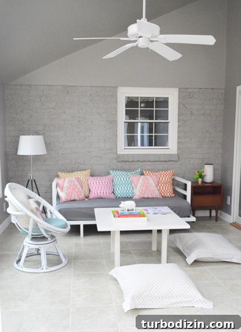 Full after of painted wall
