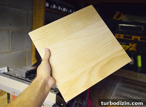 DIY Kids Busy Board with Latches: Interactive Montessori Toy 7 Staining and painting edges